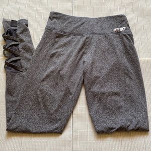 justice active leggings, size 12 girls, worn but good quality, no holes/damage